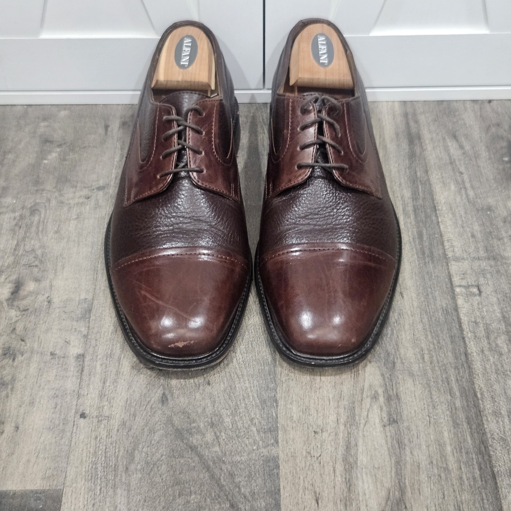 Johnston & Murphy Dark Brown Leather Oxfords